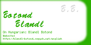 botond blandl business card